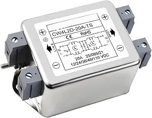 1pcs EMI Filter DC12V24V48100V10A20A30A Single and Double Power Supply Purification Terminal Type(10)