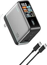 CUKTECH 100W USB C Charger, 4-Port GaN Wall Charger with Smart Display - Image 1