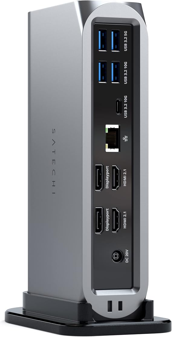 Satechi 16-in-1 Thunderbolt 4 Docking Station, 4K/60Hz Quad Display