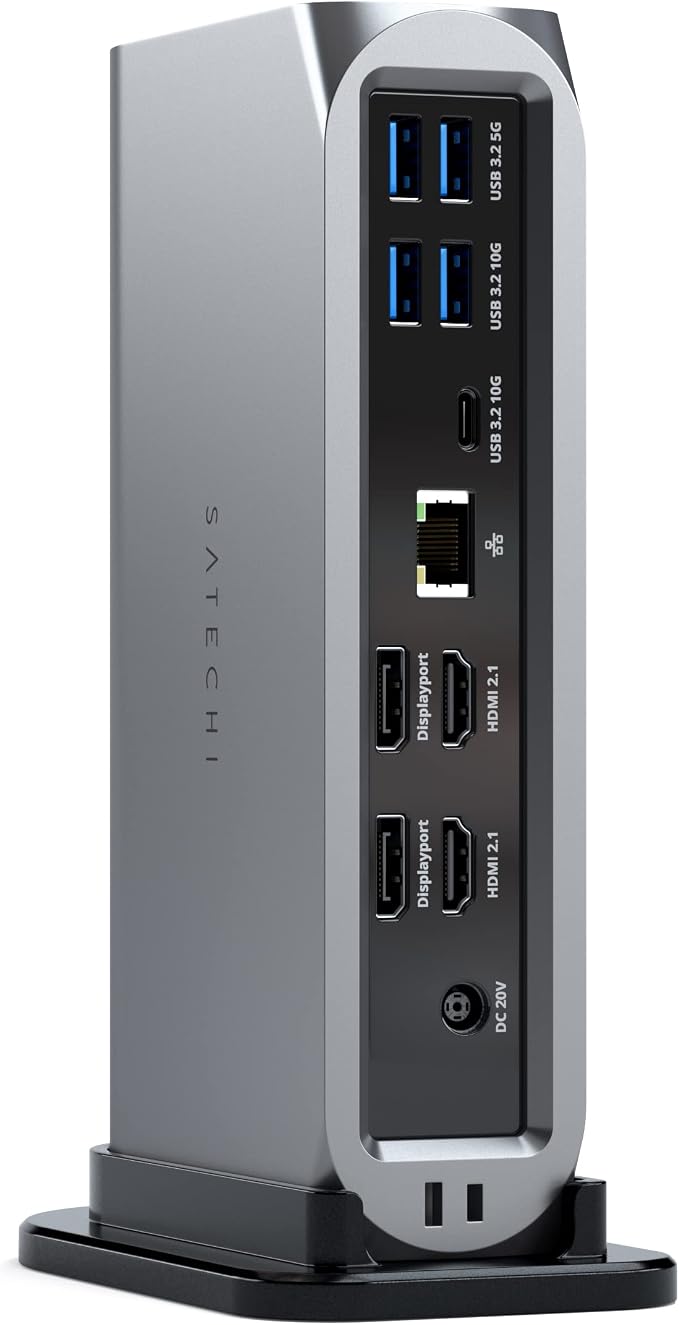 Satechi 16-in-1 Thunderbolt 4 Docking Station, 4K/60Hz Quad Display