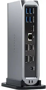Satechi 16-in-1 Thunderbolt 4 Docking Station, 4K/60Hz Quad Display