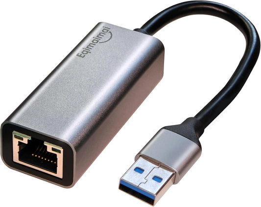 USB A to ethernet Adapter，USB 3.0 Gigabit to ethernet Adapter Compatibility 100/1000MBPS,Compatible with Windows, Mac OS, Linux, PC, Laptops, and More