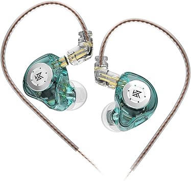 KZ EDX Pro in Ear Monitor Headphones KZ IEM Earphones Dual DD HiFi Stereo Sound Stage Earphones Wired Noise Cancelling Gaming Earbuds for Musicians Singer Audiophiles