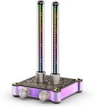 Douk Audio RGB LED Sound Level: Tube Meter Music Spectrum Display Microphone Pickup Magnetic Design Desktop Set-Up HiFi Gaming Ambient Light for Audiophiles Gift (VU9-MINI) - Image 1