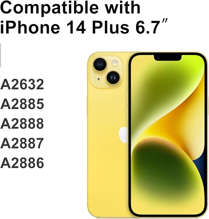 LL TRADER Screen Replacement for iPhone 14 Plus 6.7" LCD Retina FHD Display COF Touch Screen Digitizer with Repair Tool Kits, Waterproof Tape, Screen Protector (Truetone programable) 2025 New
