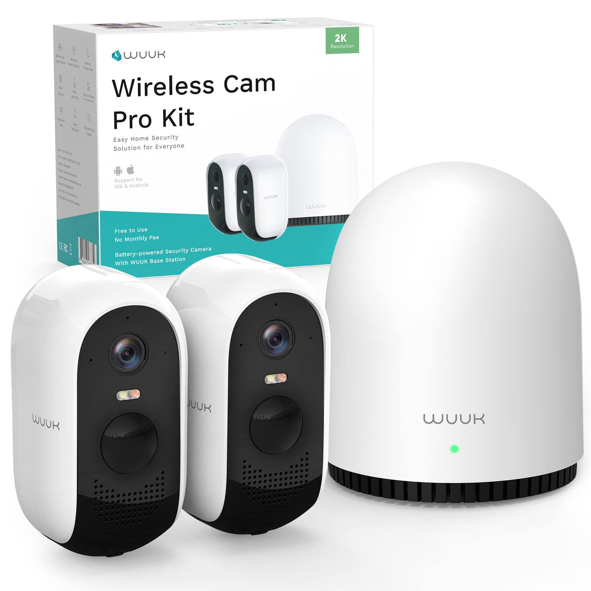 WUUK Security Cameras Wireless Outdoor 2K, Indoor Ho | Smart Home - Image 1