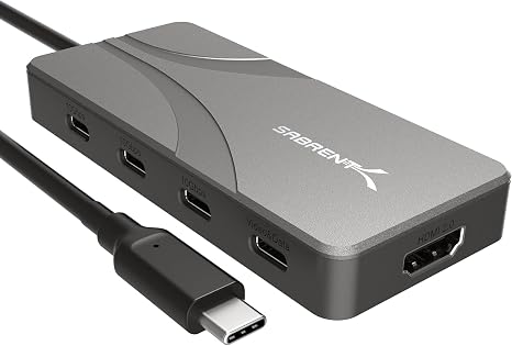 SABRENT OMNIPORT 7D USB-C Dock, Dual 4K HDMI, 100W PD (HB-UC7D)