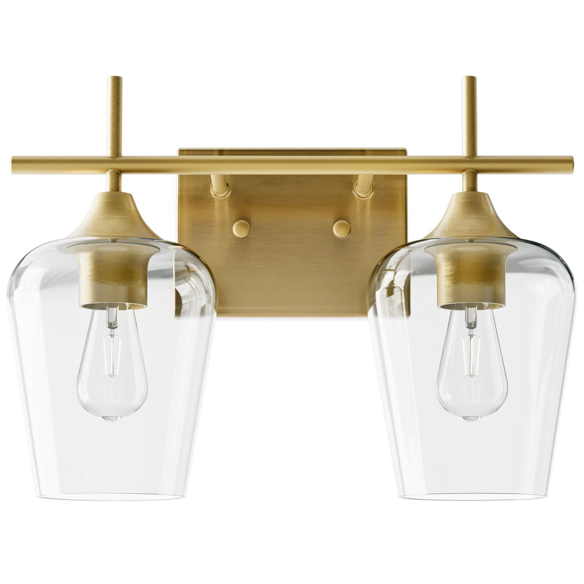 VONLUCE 2 Light Bathroom Vanity Light Fixture,Brushed Gold