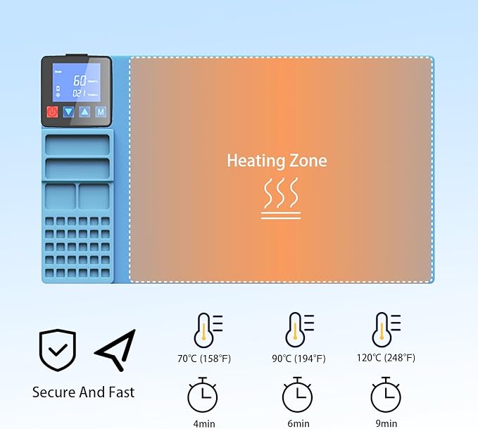 Heating Pad Compatible with iPad iPhone Smartphone LCD Screen Separator Machine Repair Tools Heat Plate