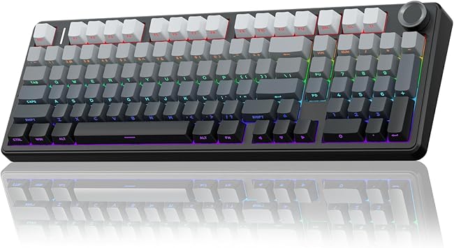 AULA F99 Pro Wireless Mechanical Keyboard with Number Pad, Knob, 99 Keys