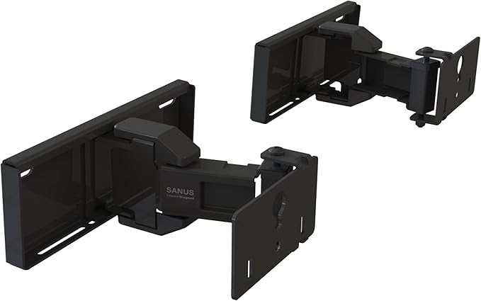 Sanus Universal Extendable Soundbar Wall Mount - Compatible with Most Soundbars, Under TV Speaker Mounts for an Easy & Secure Installation of Your Soundbar