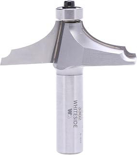 Whiteside 3302 Table Edge Thumbnail & Bead Router Bit: 1 Inch Profile Width, 2-1/2 Inch Large Diameter, 3/4 Inch Cutting Length, 1/2 Inch Shank, 2-1/2 Inch Overall Length, B3 Bearing - Image 1