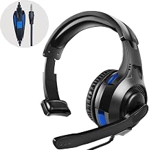 One Ear Gaming Headset for PS5/PS4/Xbox Series S/Xbox Series X, Wired Online Game Unilateral Headset, 50mm Drivers|Detachable Mic|3.5mm Headphone Jack for Switch Lite, Xbox One, Laptop/Phone - Image 1
