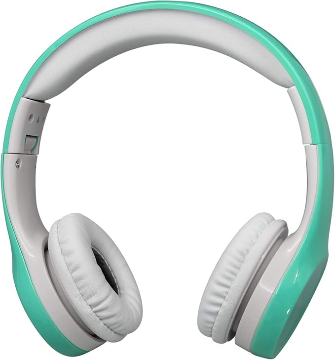 Kids Headphones with Cord, Toddler Headphones with Sharing Function, 85dB/93dB Safe Volume Limit, for Toddler Children Baby Boys Girls On-line Study, School, Travel use (Light Green)