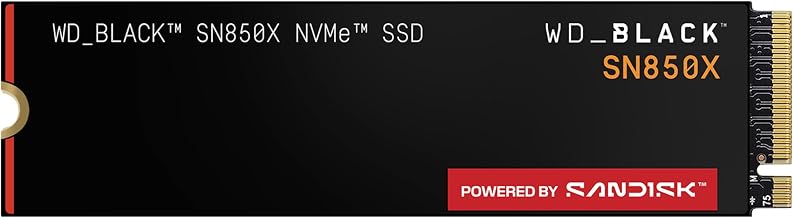 WD_BLACK SN850X 1TB NVMe SSD - M.2 2280, Up to 7,300 MB/s Read speeds, Up to 6,300 MB/s write speeds, Gaming Expansion, High Performance Internal Solid State Drive - WDS100T2X0E - Image 1
