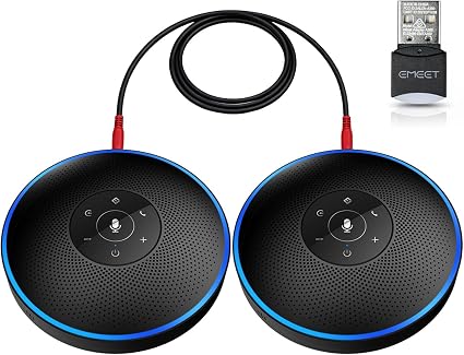 EMEET M220 Bluetooth Speaker, Daisy Chain/Use Alone up to 16 attendees