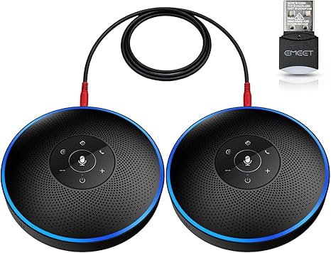 EMEET M220 Bluetooth Speaker, Daisy Chain/Use Alone up to 16 attendees