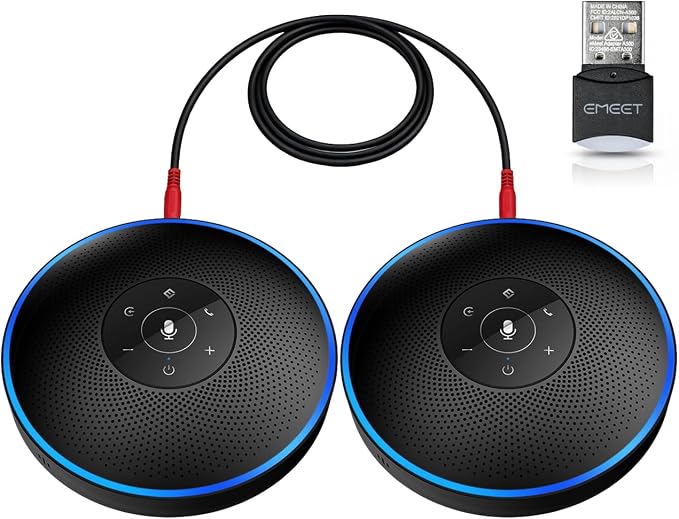 EMEET M220 Bluetooth Speaker, Daisy Chain/Use Alone up to 16 attendees