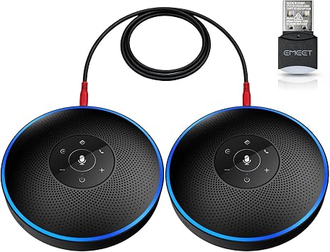 EMEET M220 Bluetooth Speaker, Daisy Chain/Use Alone up to 16 attendees