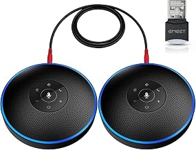 EMEET M220 Bluetooth Speaker, Daisy Chain/Use Alone up to 16 attendees - Image 1
