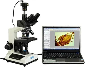 AmScope OMAX M837ZL-C100U Trinocular Compound Microscope, 10MP