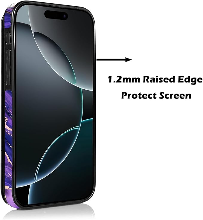uCOLOR for iPhone 17 Pro Max Wallet Case with Card Holder PU Leather RFID Blocking Design iPhone 17 Pro Max flip case for Women Men Magnetic Clasp Kickstand Design 6.9 inch (Amethyst Dreams)