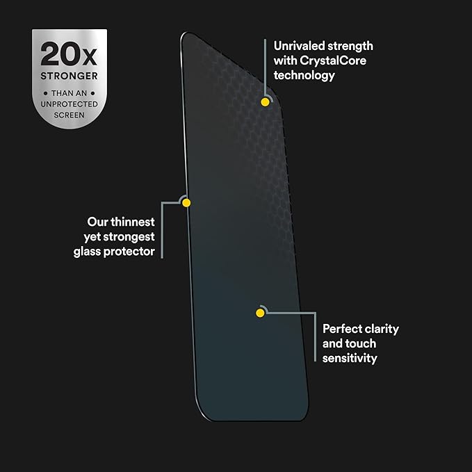 BodyGuardz Apex Blue Light Compatible with iPhone 16 Pro Screen Protector - Extreme Impact Technology With Retina Protection - Anti-Dust Installation - 9H Hardness - Case-Friendly