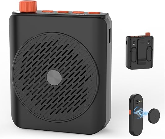 Voice Amplifier for Teachers, Dual Wireless Microphone Portable PA System with Magnetic Charging, 15W 15-Hour Speaker for Classroom, Training, Tour Guides, Yoga and Outdoor