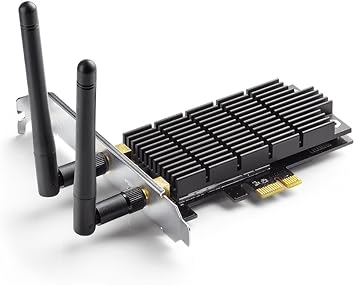 TP-Link AC1300 PCIe WiFi PCIe Card(Archer T6E)- 2.4G/5G Dual Band Wireless PCI Express Adapter, Low Profile, Long Range, Heat Sink Technology, Supports Windows 10/8.1/8/7/XP