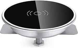 Embedded Desk Wireless Charger, Recessed Grommet Mount for iPhone