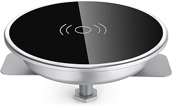 Embedded Desk Wireless Charger, Recessed Grommet Mount for iPhone - Image 1