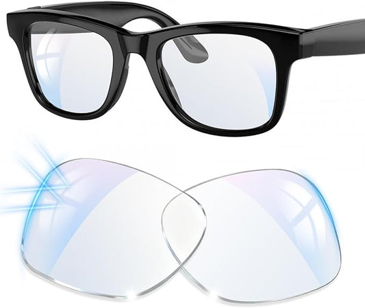 Replacement Lenses for Ray-Ban Meta Smart Glasses Gen 2/1/Wayfarer RW4006/4008/RW4012, 53mm Large/50mm Regular, Anti-Scratch