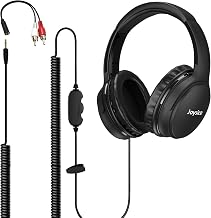 Joysico 19.5Ft / 6M Extra Long Cord Headphones for TV PC w Volume Control - Image 1