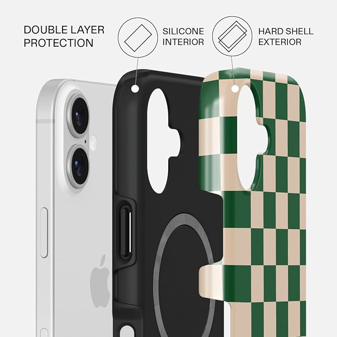 BURGA Phone Case for iPhone 17 - Cute, Trendy, Aesthetic, Pattern Phone Cover, Hard Shell Protection - fits Apple iPhone 17 Case for Women and Men