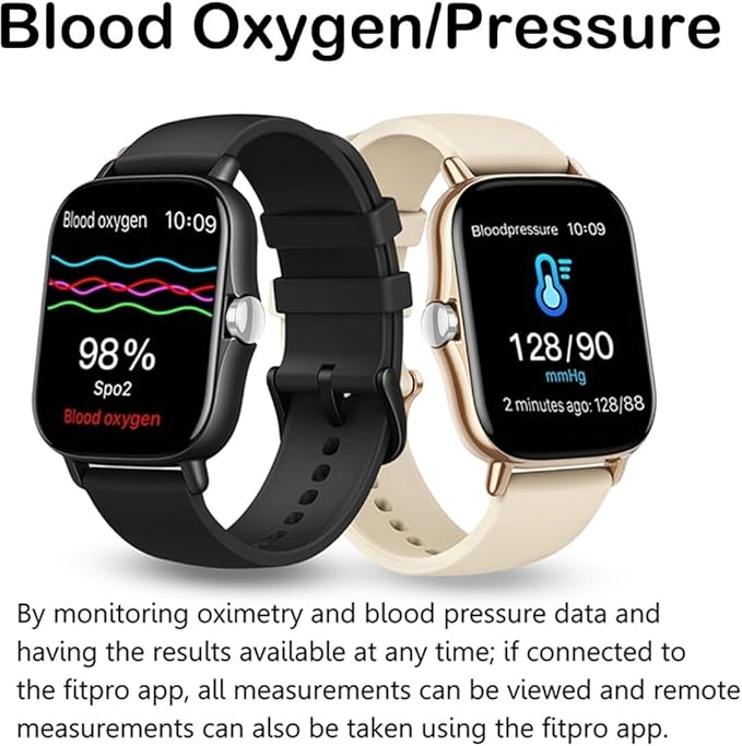 Smart Watch, 1.81" Upgraded Full Touchscreen Smart Watch for Android iPhones with Heart Rate Blood Pressure Monitor,Multiple Sports Fitness Tracker (Black)