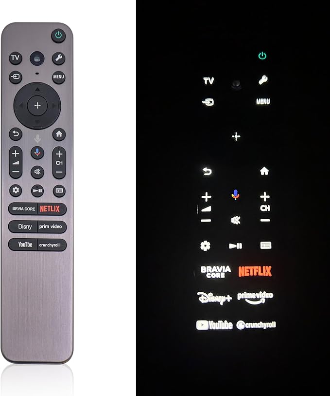RMF-TX910U Voice Remote Replacement for Most Sony 2023 2024 Bravia TVs, Includes Voice, Backlight, Beep Locator Function and Metal Case, Compatible with Sony a80l a95l XR-55A95L, XR-65A95L, 77A95L