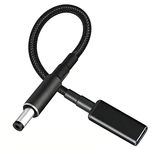 USB-C Type C Female PD Input to DC 5.5x2.1mm Power Charge Cable fit for Laptop 18-20V with DC5521 Port