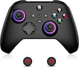 Moonag Wireless Controller for Xbox, Compatible with Xbox Series X/S/One/PC, With 2 Silicone Thumb Grips, Hall Effect Joysticks, 2.4GHz Wireless Adapter Gamepad with RGB Light, Dual Vibration, TURBO - Image 1
