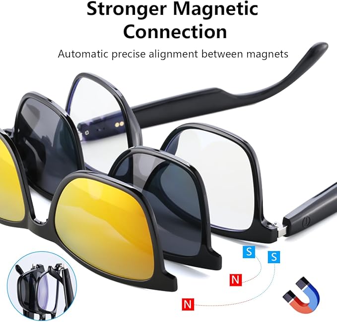 Smart Sunglasses Bluetooth Glasses, Audio Glasses with Speakers, Blue Light Blocking Glass for Men and Women, Outdoor UV Protection and Voice Control, Hands-Free Calls Smart Audio Eyewear (UF-13)