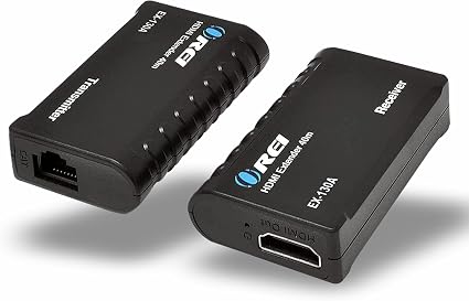 OREI HDMI Over Ethernet Extender– HDMI 1.4 with 1080p@60Hz Resolution, Power Over Cable - HDMI Over CAT6 Extension Up to 131 feet (EX-130A)