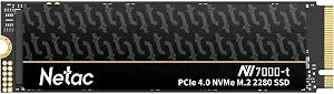 Netac 1TB PCIe Gen4x4 M.2 SSD Up to 7,300 MB/s NVMe Internal SSD with Aluminum Heatspreader High-Performance Storage for Desktop and Laptop PCs Works with PS5, NV7000-t