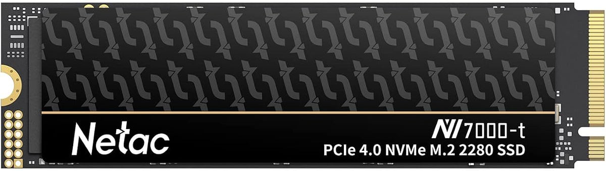 Netac 1TB PCIe Gen4x4 M.2 SSD Up to 7,300 MB/s NVMe Internal SSD with Aluminum Heatspreader High-Performance Storage for Desktop and Laptop PCs Works with PS5, NV7000-t