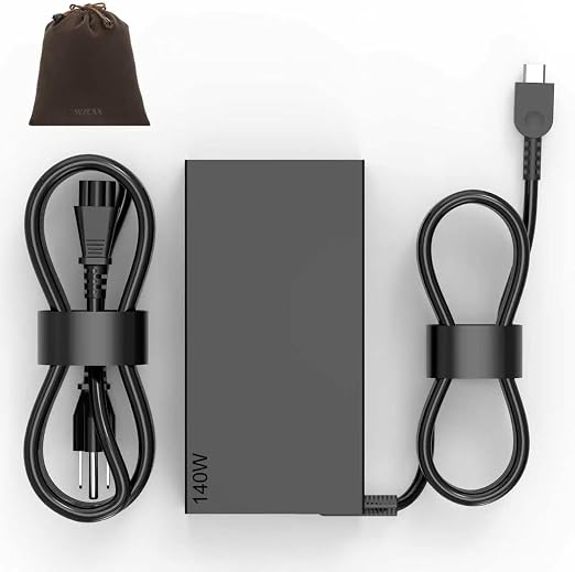 Slim 140W USB‑C Laptop Charger fit for Lenovo Legion Pro 5 5i 7 7i Legion 9