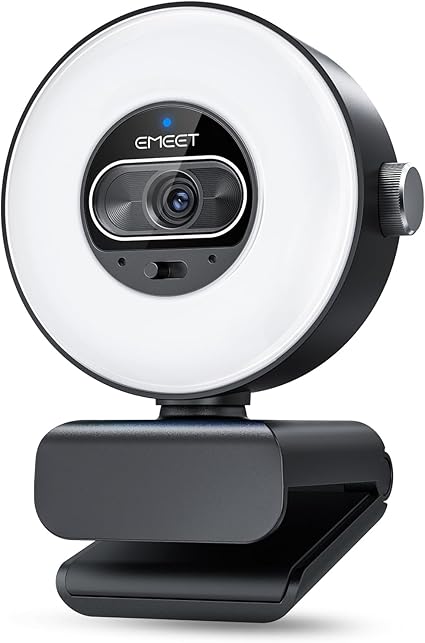 EMEET S600L 4K Webcam for Streaming with Ring Light, 1/2" Sensor, 0.2S PDAF - Image 4