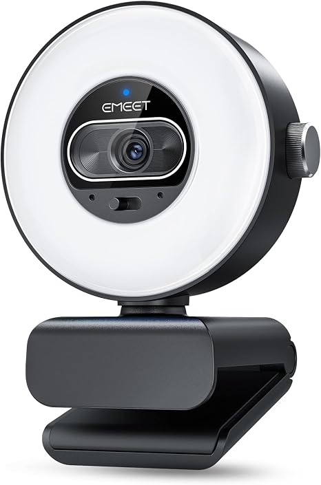 EMEET S600L 4K Webcam for Streaming with Ring Light, 1/2" Sensor, 0.2S PDAF - Image 5