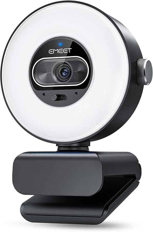 EMEET S600L 4K Webcam for Streaming with Ring Light, 1/2" Sensor, 0.2S PDAF - Image 6