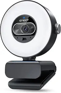 EMEET S600L 4K Webcam for Streaming with Ring Light, 1/2" Sensor, 0.2S PDAF - Image 1