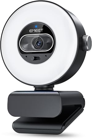 EMEET S600L 4K Webcam for Streaming with Ring Light, 1/2" Sensor, 0.2S PDAF - Image 3