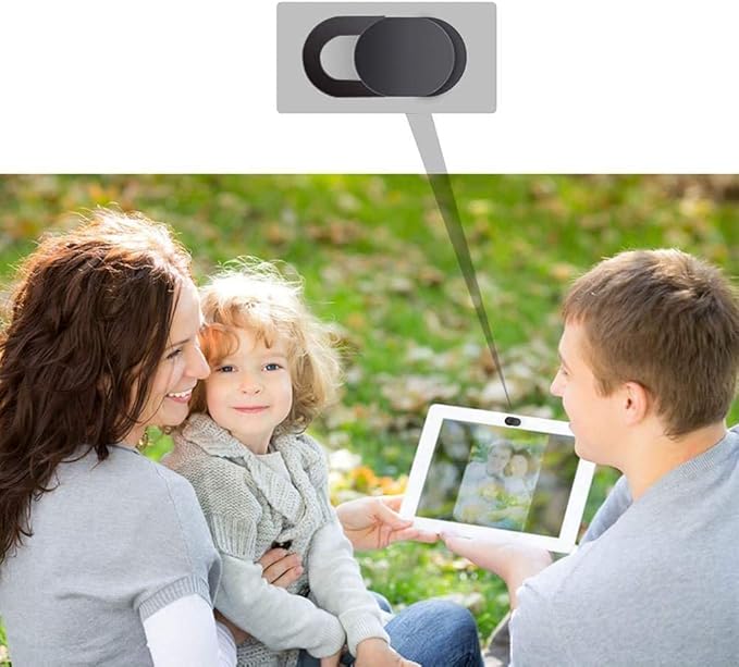 Webcam Cover Slide, Upgrade Ultra-Thin Camera Covers Compatible for Laptop Apple MacBook iPad Pro iMac Cell Phone -Protect Your Privacy Security(6-Pack)