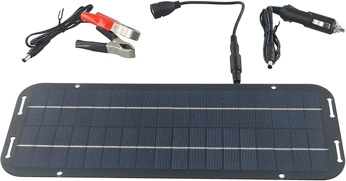 60W 12V Solar Panel Battery Charger for Caravan Car Van Boat, Solar Panel Kit Battery Maintainer Trickle Charger